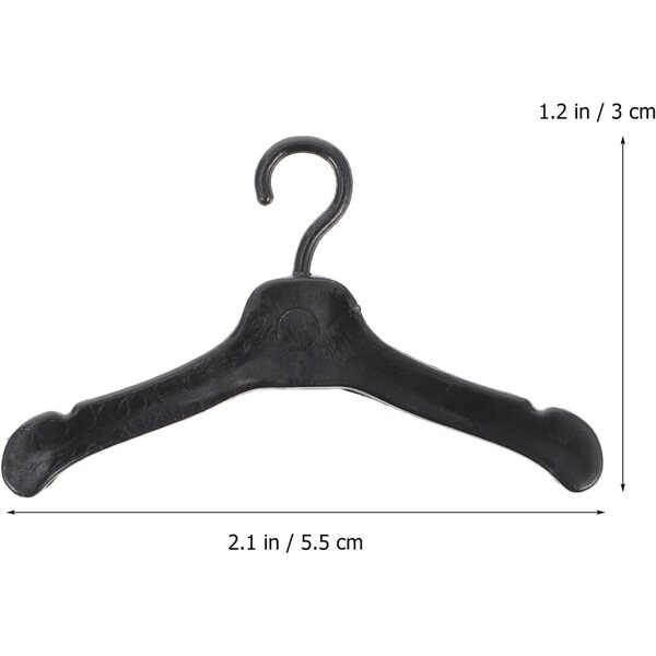 Alasum Set 50 Grucce Miniature in Plastica Ecologica per Vestiti Bambole