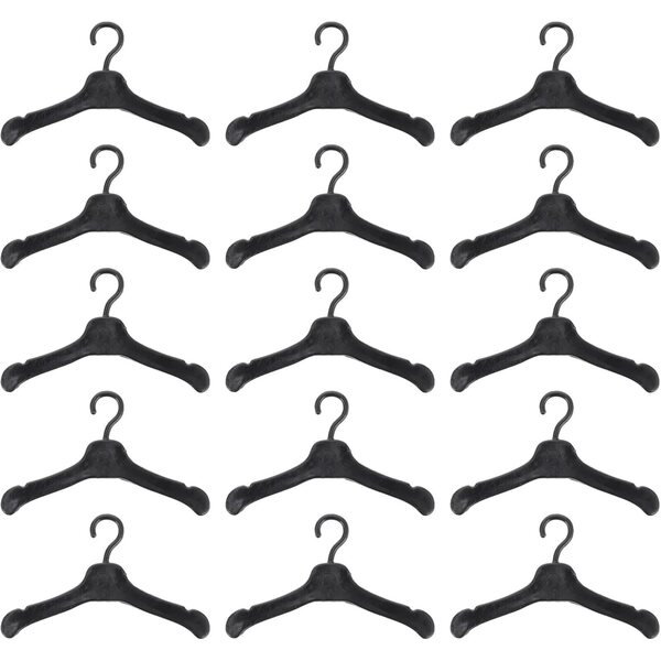 VICASKY 50 Mini Grucce Nere per Bambole in Plastica - Accessori Armadio Giocattolo