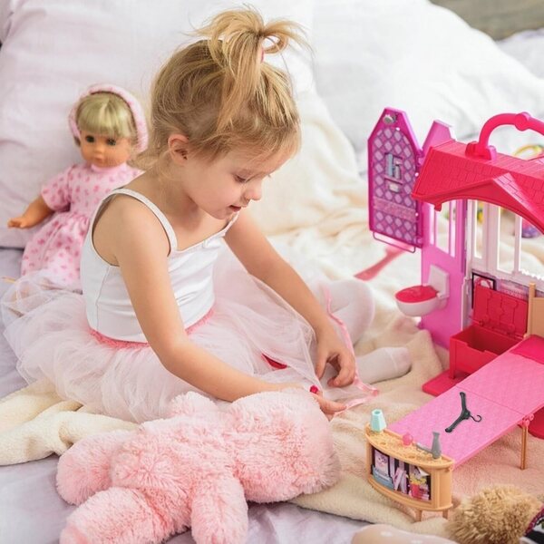 VICASKY 50 schwarze Mini-Kleiderbügel für Plastikpuppen – Spielzeug-Garderobenzubehör