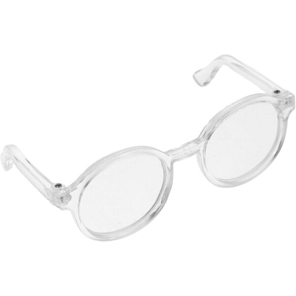 Mini Occhiali Rotondi Trasparenti per Bambole 20 cm - Accessori Moda e Travestimento