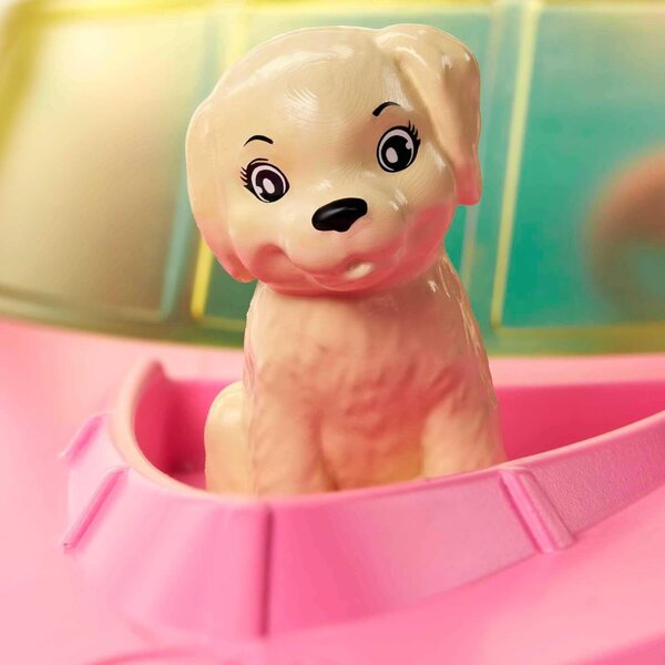Barbie Motoscafo Galleggiante con Cucciolo e Accessori per Bambini 3+ Anni