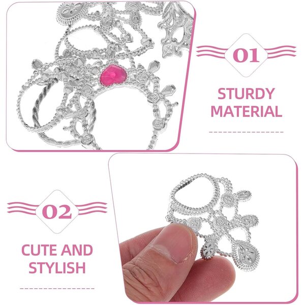 Set 20 Accessori Gioielli per Bambole Miniatura Collane Orecchini Braccialetti