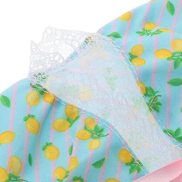 Set mit 4 Schlafanzügen und Bademänteln für Puppen mit Stirnband und Handtuch – komplettes und weiches Set