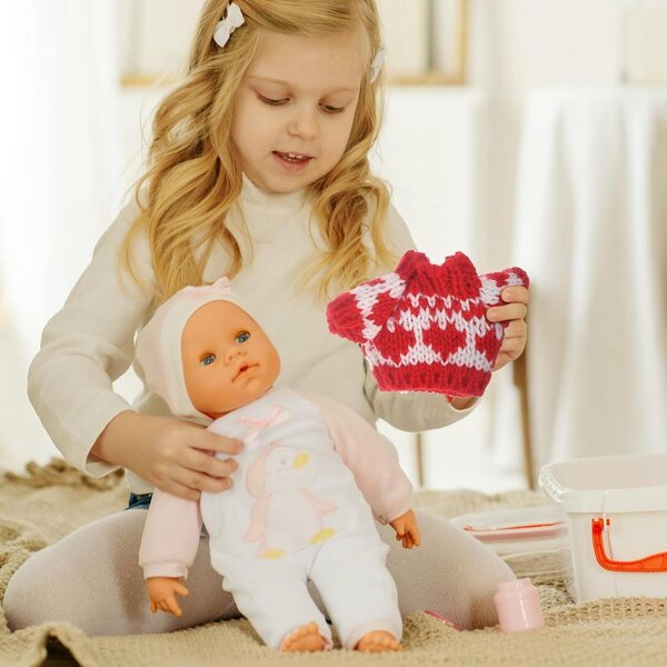 ORFOFE Set Abbigliamento Invernale Bambole: Cappello, Maglione, Guanti, Calzini in Lana
