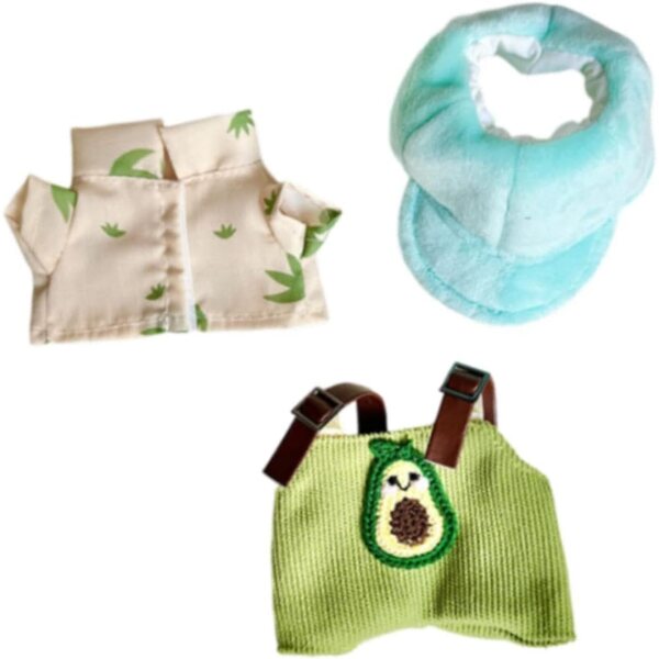 Vestiti per Bambole 20 cm Getuse, Set 3 Pezzi in Panno Morbido per Fai da Te e Regalo