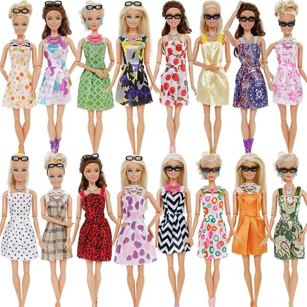 Set 32 pezzi accessori per bambole 30 cm, abbigliamento e scarpe di qualità