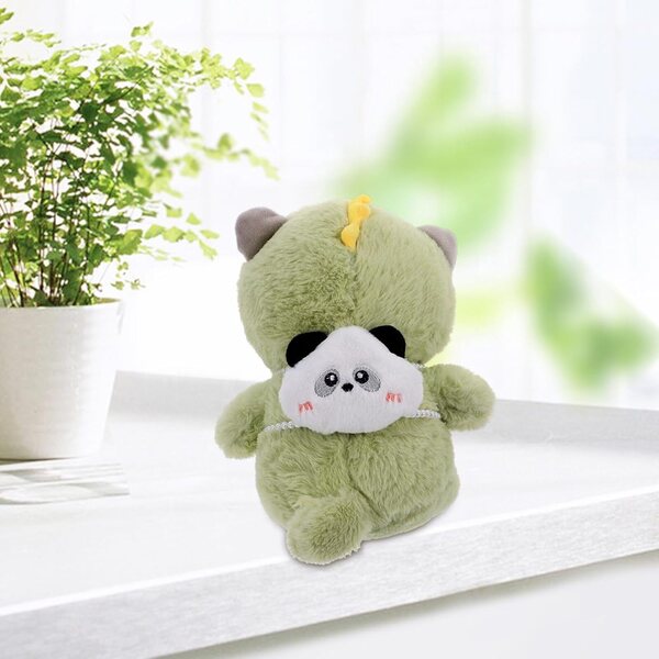 BESPORTBLE Mini Borsa a Tracolla per Bambola 30 cm con Motivo Orso Panda in Peluche
