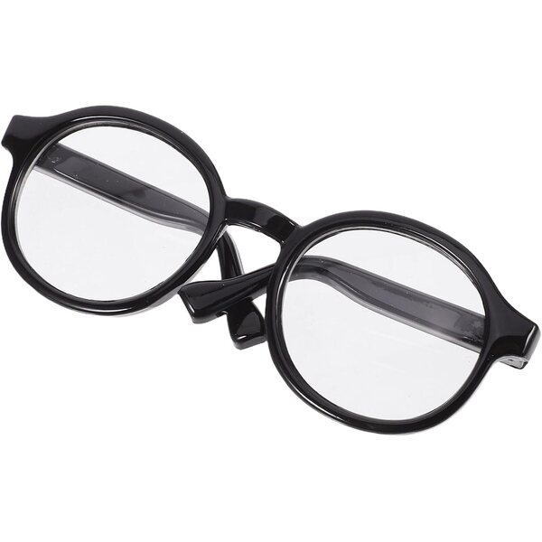 ifundom Occhiali da Bambola in Plastica Nera per Mini Bambole 20 cm - Accessori Decorativi