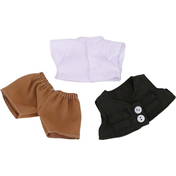 SIXRUN-Kleidungsset für Puppen 17 cm Gentleman mit Tasche – Weste, T-Shirt, Hose