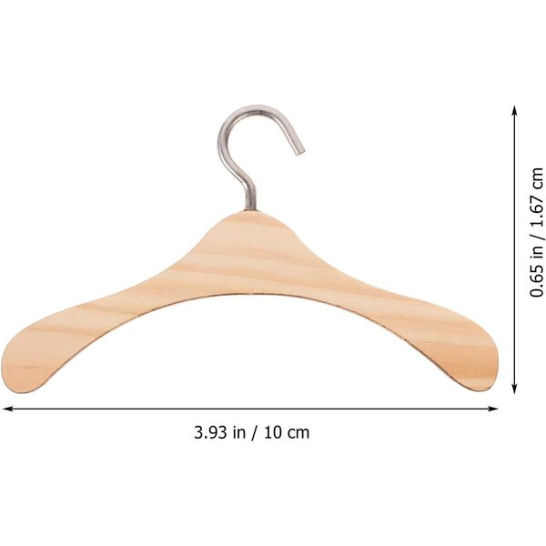 Gatuida Grucce in legno per bambini, set 20 pezzi per vestiti delle bambole