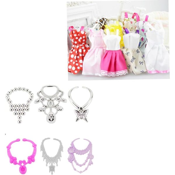 Set 32 Accessori per Bambole 18 Pollici - Abiti, Scarpe, Borse e Gioielli Moda