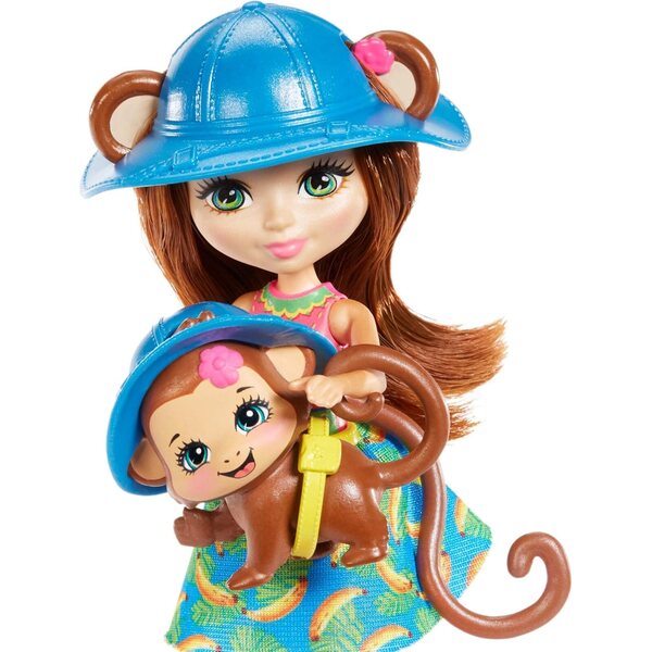 Enchantimals Playset Barca della Giungla con Bambola Merit e Amico Cucciolo Compass 4+