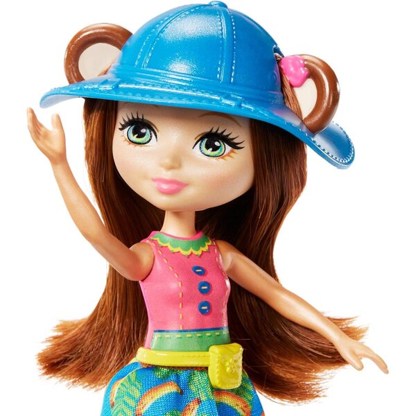 Enchantimals Playset Barca della Giungla con Bambola Merit e Amico Cucciolo Compass 4+