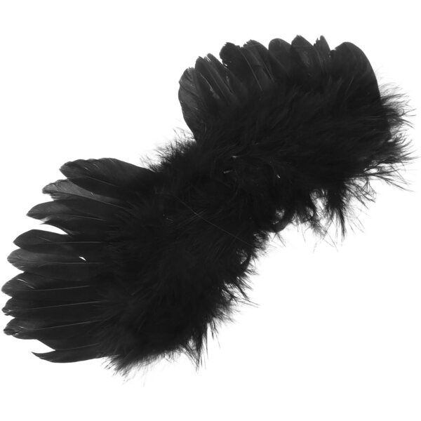 Mikinona Angelo Nero in Corda Elastica per Bambole, Accessorio Versatile e Resistente