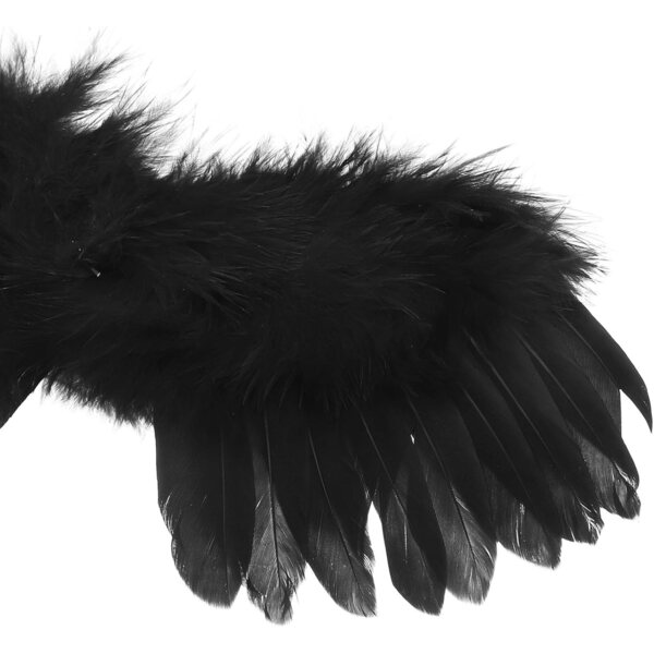 Mikinona Angelo Nero in Corda Elastica per Bambole, Accessorio Versatile e Resistente