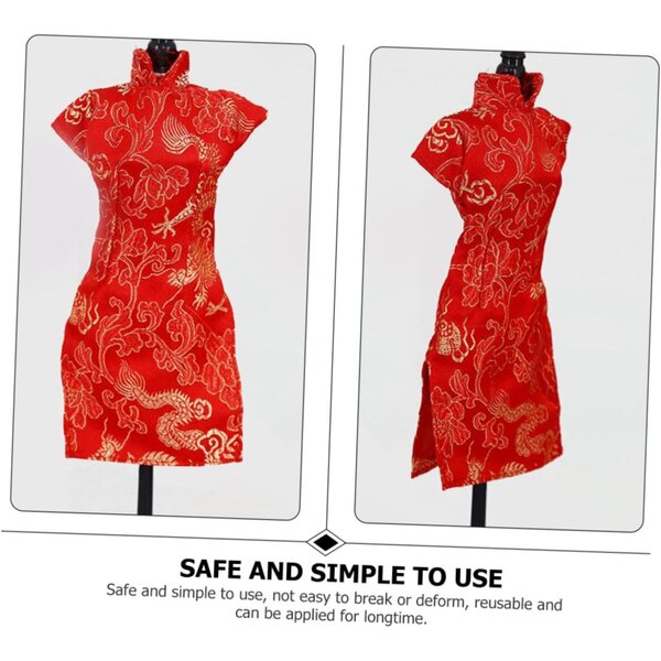 3 Vestiti Cheongsam per Bambole in Stile Cinese - Morbidi, Resitenti e Delicati