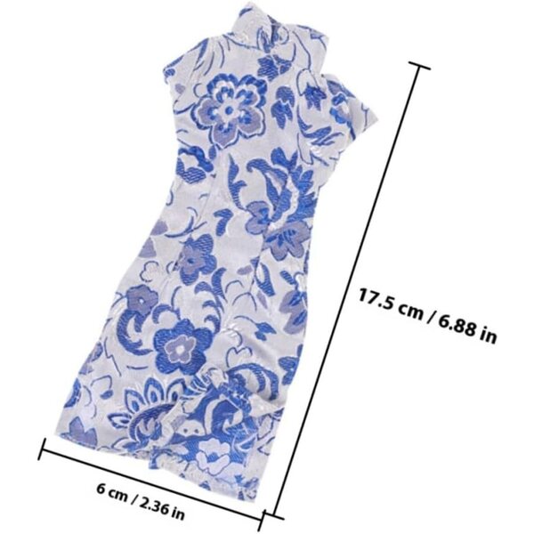 KOMBIUDA Set 3 Vestiti Cheongsam per Bambole Abbigliamento Tradizionale Cinese Morbido e Lavabile