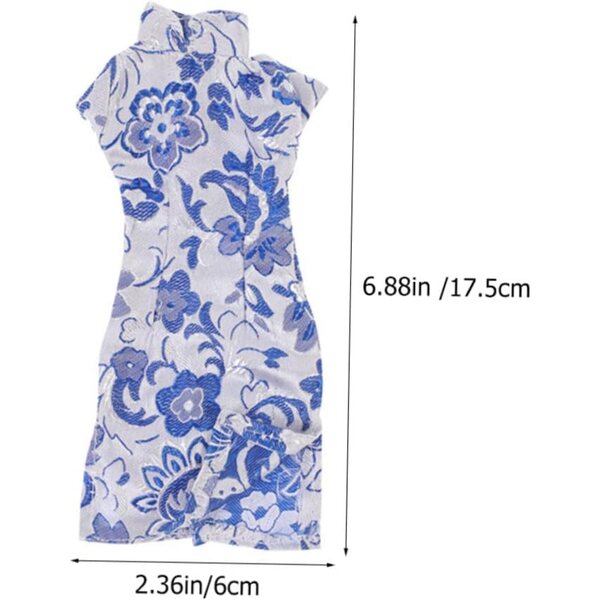 KOMBIUDA Set 3 Vestiti Cheongsam per Bambole Abbigliamento Tradizionale Cinese Morbido e Lavabile