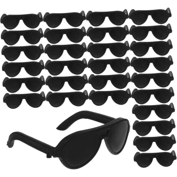 60 Occhiali da Sole Mini in Plastica per Bambole - Accessori Resistenti e Leggeri per Progetti Fai da Te