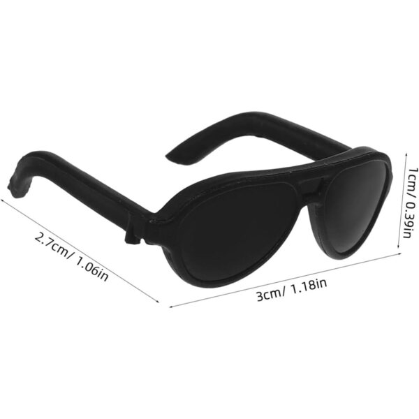 60 Occhiali da Sole Mini in Plastica per Bambole - Accessori Resistenti e Leggeri per Progetti Fai da Te