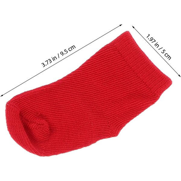 VICASKY 8 Paar Socken für 18-Zoll-Puppen, buntes Miniaturhaus-Zubehör