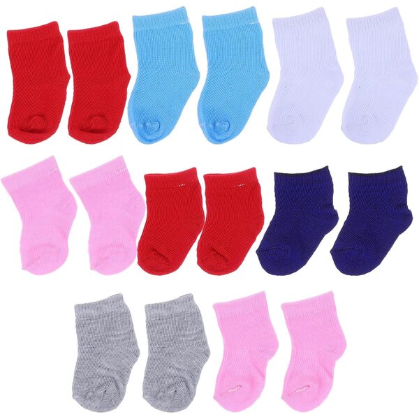 ERINGOGO 8 Paia Calzini per Bambole 18 Pollici - Mini Calzini Colorati e Resistenti