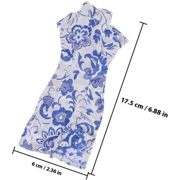 Set 3 Vestiti Cheongsam per Bambole 30cm – Abiti Tradizionali Cinesi Miniatura