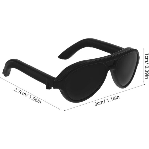 Beaupretty 60 Mini Occhiali da Sole in Plastica per Bambole e Progetti Fai da Te
