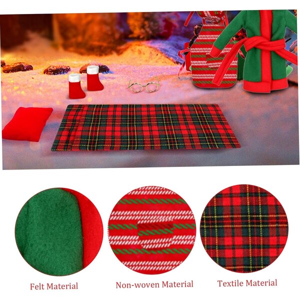 Hotainoys Weihnachtselfen-Set mit Schlafsack, Bademantel und Zubehör für Puppen