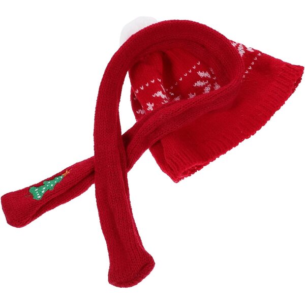 BESPORTBLE Set Mini Cappello e Sciarpa in Lana per Pupazzo di Neve e Decorazioni Natalizie
