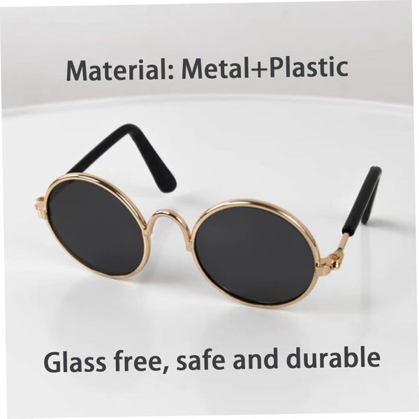 6 Paia Mini Occhiali da Sole Bambole in Filo Metallico Retrò per Artigianato e Cosplay