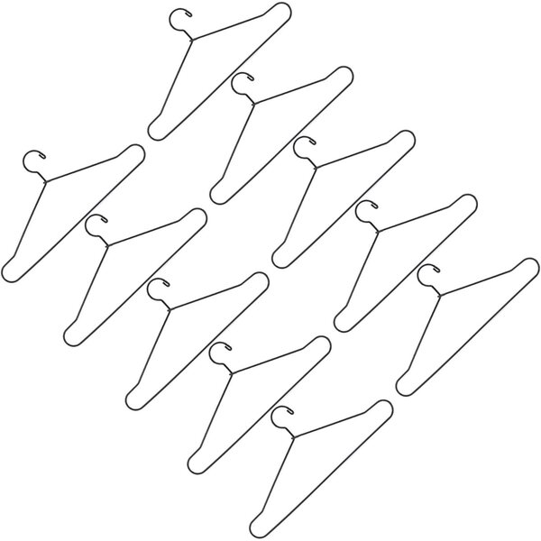 Cocoarm Mini-Kleiderbügel aus Edelstahl für Puppen, 10 Stück, 150 mm – Organisieren Sie das Schlafzimmer