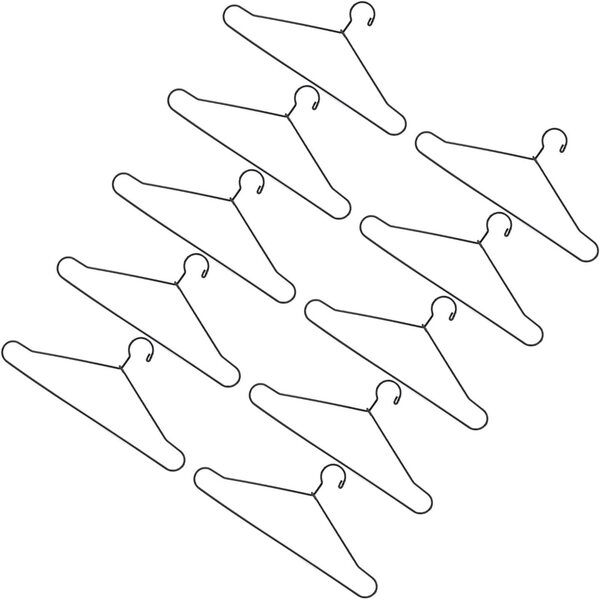 Cocoarm Mini-Kleiderbügel aus Edelstahl für Puppen, 10 Stück, 150 mm – Organisieren Sie das Schlafzimmer