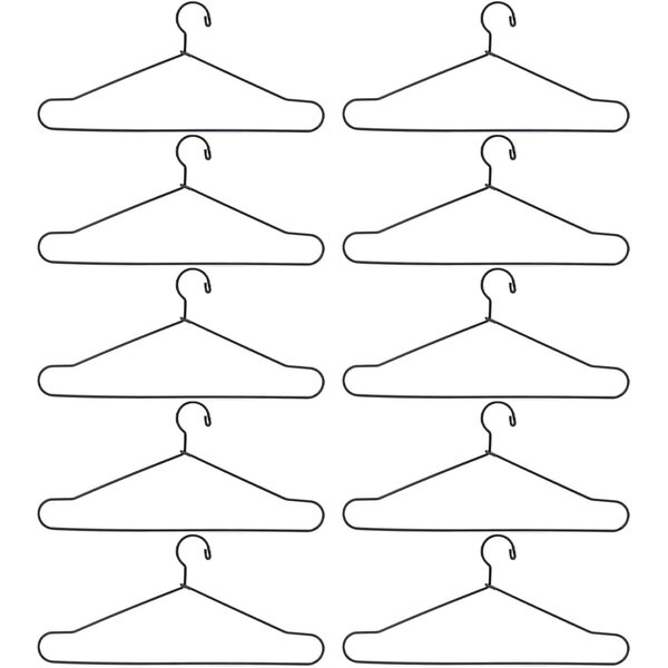 Cocoarm Mini-Kleiderbügel aus Edelstahl für Puppen, 10 Stück, 150 mm – Organisieren Sie das Schlafzimmer