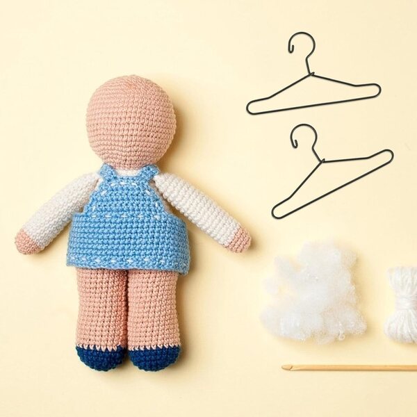 Set 20 Grucce in Metallo per Bambole 6,5 cm – Mini Appendini per Vestiti Bambini