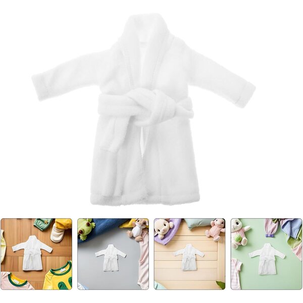 DECHOUS Set mit 2 Weihnachtsbademänteln für Elfenpuppen, Puppenhauszubehör