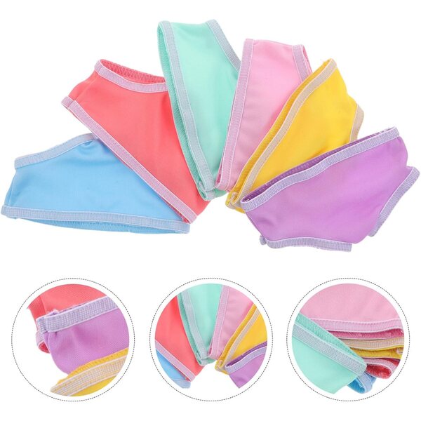 GARVALON Set 6 Mutandine per Bambole 18 Pollici in Cotone Colori Assortiti