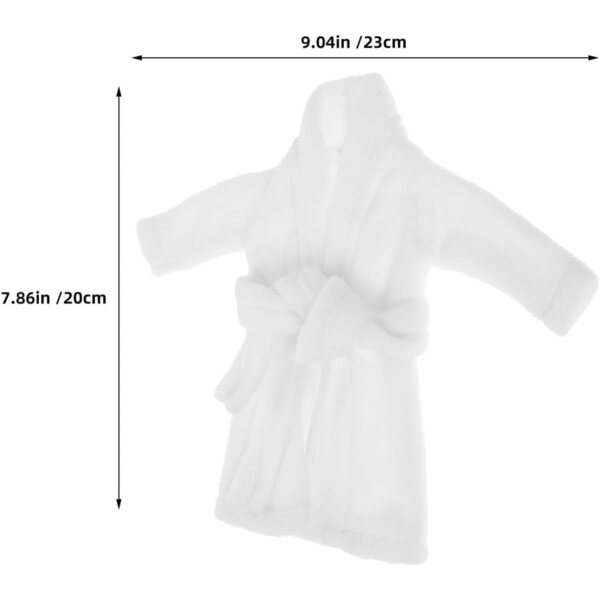 2 Accappatoi Natalizi per Bambole Elfo 30 cm - Vestiti Festivi per Casa delle Bambole