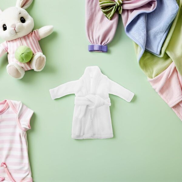 2 Accappatoi Natalizi per Bambole Elfo 30 cm - Vestiti Festivi per Casa delle Bambole