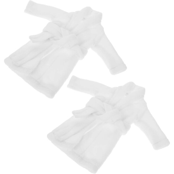 Set 2 Accappatoi Natalizi per Bambole Elfo 30 cm - Abbigliamento Festivo in Miniatura
