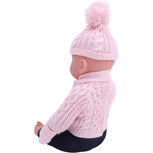 Puppenkleidung 43 cm CFTGIW Pullover Hosen Hüte Schals Hellrosa