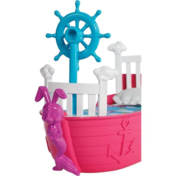 Barbie Chelsea Magica Barca dei Sogni con Ali Mobili e Rotelle Nascoste Dreamtopia