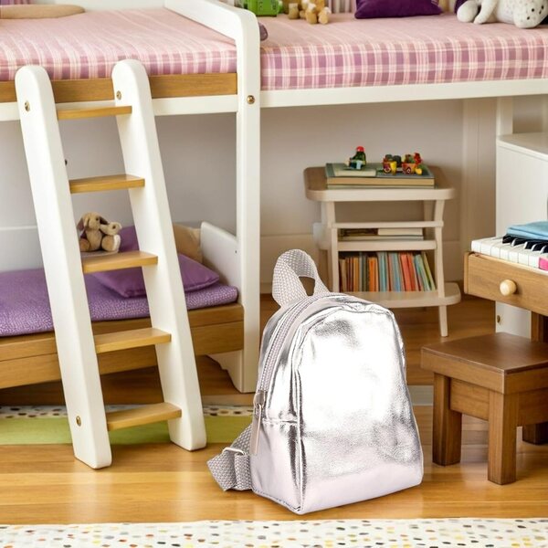 Zaini Miniatura per Bambole 18 Pollici Set 2 Pezzi Accessori Leggeri e Portatili