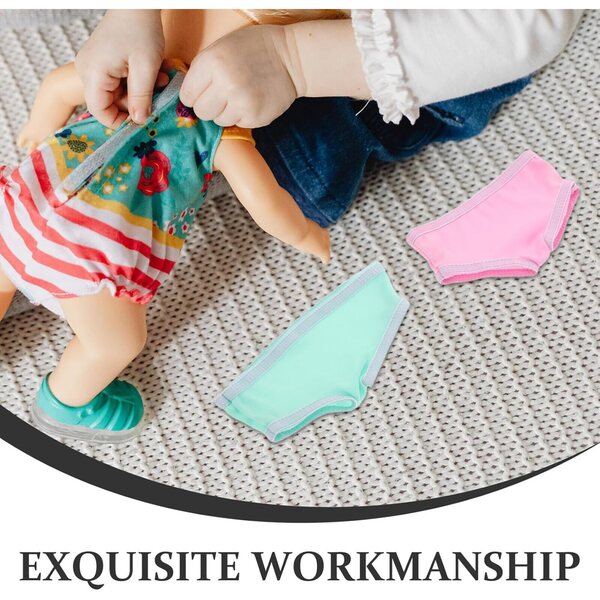 6 Baumwollhöschen für 18-Zoll-Puppen, waschbare und farbenfrohe Accessoires