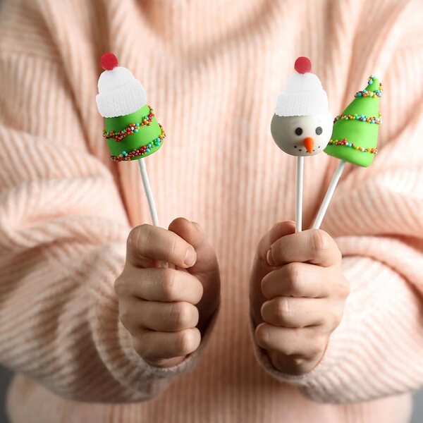Set 12 Mini Cappelli di Natale in Maglia per Bambole, Decorazioni Fai da Te in Lana