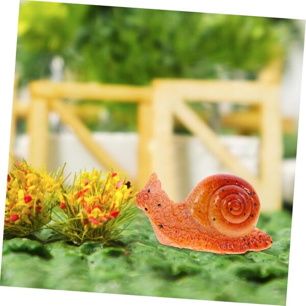 7 pezzi lumache decorative in resina per micro paesaggi e giardini in miniatura