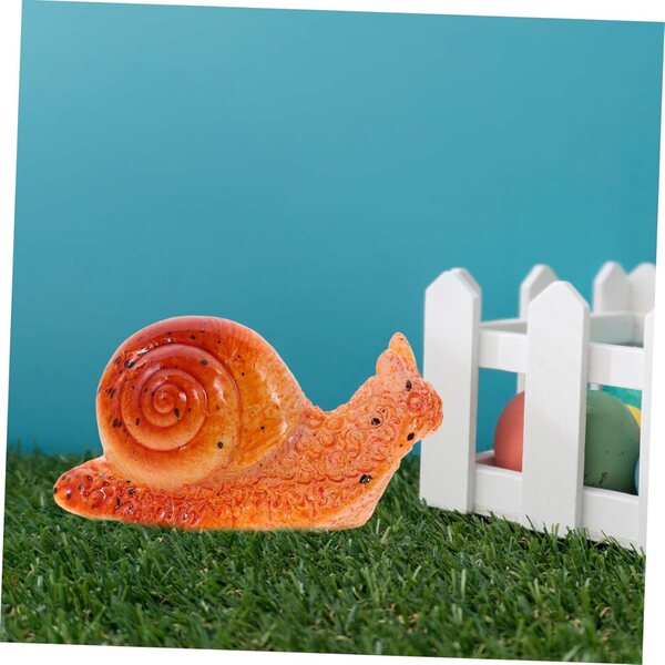 7 pezzi lumache decorative in resina per micro paesaggi e giardini in miniatura
