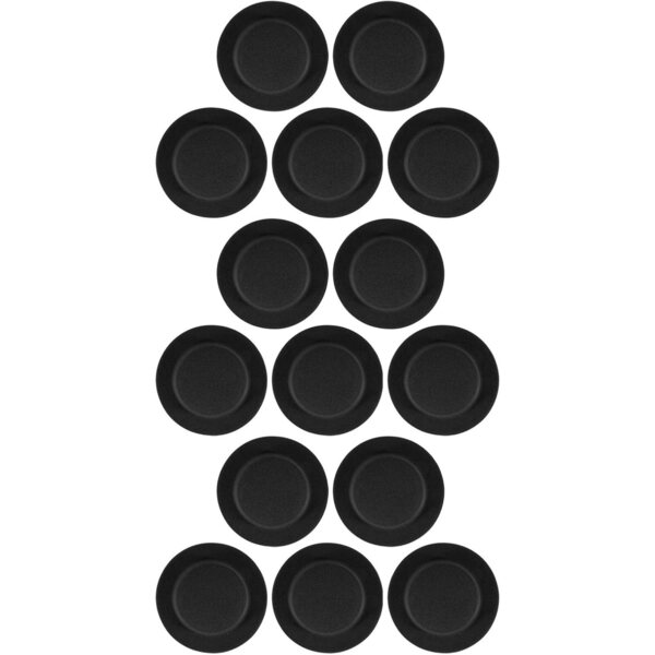 15 schwarze Mini-Zylinder aus Stoff für Weihnachtsdekorationen und Partys