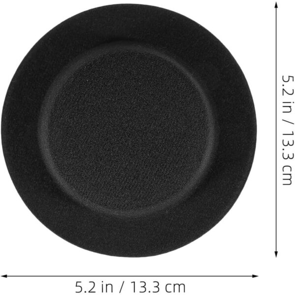 15 schwarze Mini-Zylinder aus Stoff für Weihnachtsdekorationen und Partys