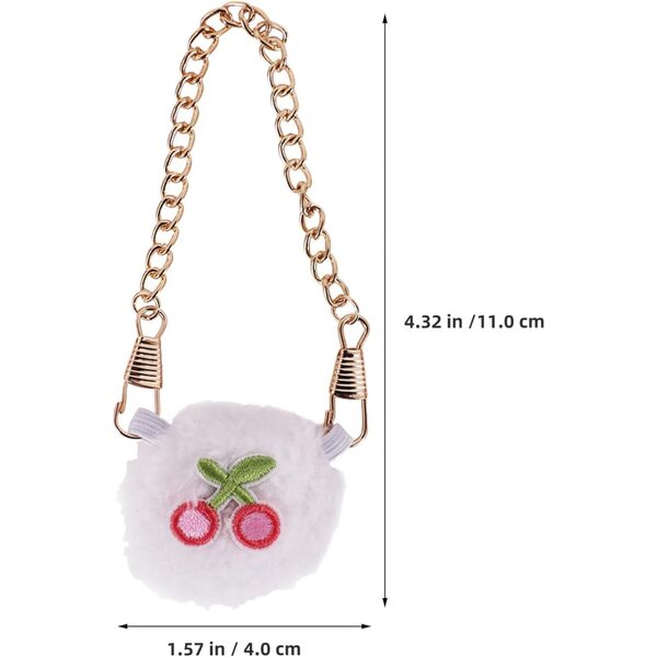 GALPADA Set 6 Mini Borse a Tracolla Frutta in Peluche per Bambole BJD 17 cm